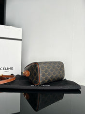 BOSTON TRIPHOME 19 BLACK PATTERN CALFSKIN