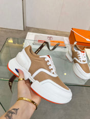 GIGA SNEAKER CARAMEL MIX WHITE CALFSKIN