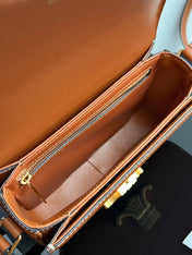 TRIOMPHE TEEN 22 CINNAMON BROWN COWHIDE