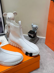 H FUN CLASSIC SNEAKER STYLISH WHITE FABRIC