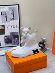 H FUN CLASSIC SNEAKER STYLISH WHITE FABRIC