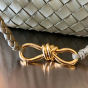 SMALL ANDIAMO 29 IN ECRU BEIGE LAMBSKIN
