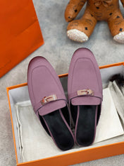 OZ Mule Purple Silk Thick Cloth/Sheepskin