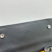 LEGER BACKPACK 37 IN BLACK GOYARDINE CANVAS WITH CALFSKIN TRIM