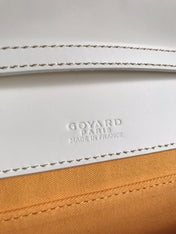 MONTE-CARLO PM CLUTCH 25 IN WHITE GOYARDINE CANVAS