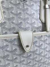 AMBASSADE DOCUMENT CASE 35 IN WHITE GOYARDINE CANVAS