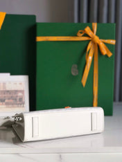 ROUETTE STRUCTURÉ MINI BAG 21 IN WHITE GOYARDINE CANVAS AND CALFSKIN
