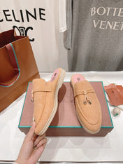 LP CHARMS WALK BABOUCHE LOAFERS CANTALOUPE SUEDE