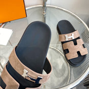 Chypre Sandal light brown Suede