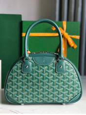 SAINT JEANNE MINI BAG 26 IN GREEN GOYARDINE CANVAS AND CALFSKIN