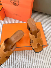 HELIA 60 SANDAL IN BRONZE BROWN SUEDE