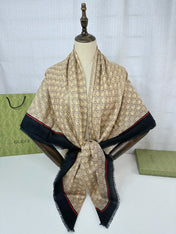 GUCCI 25S SCARF 140 IN CASHMERE 740368