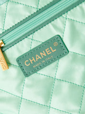 CC CLASSIC MEDIUM 37 BAG IN TF BLUE CANVAS