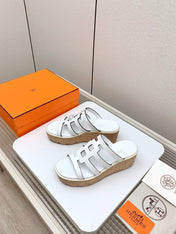 ISABELLA 30 SANDAL IN WHITE CALFSKIN