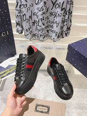 GG ACE 30 SUPREME TRAINER BLACK CALFSKIN