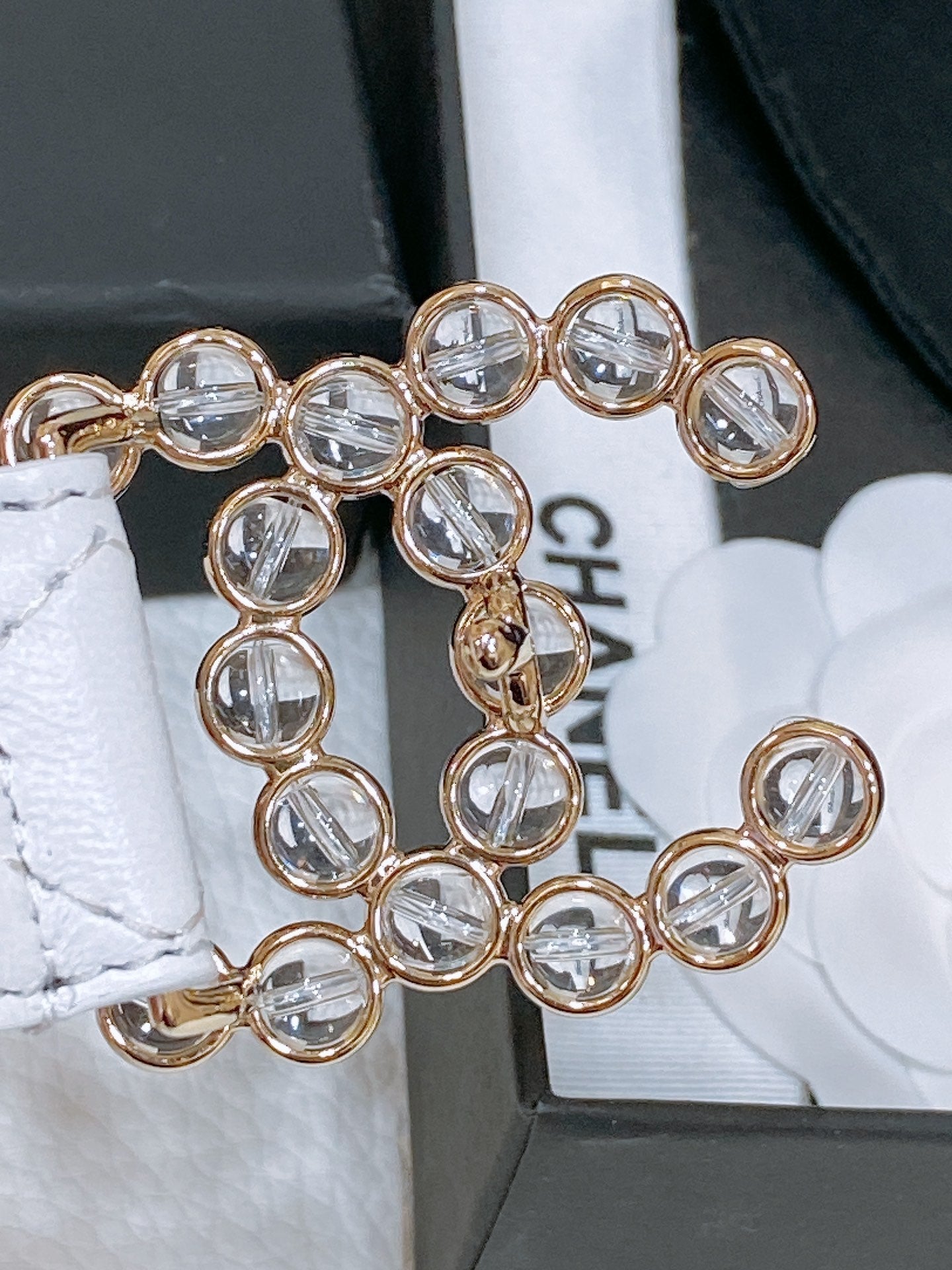 CHANEL 26S BELT 30 MM IN WHITE CALFSKIN 670903
