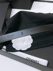 CHANEL 26S BELT 20 MM IN BLACK CALFSKIN 670910