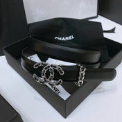CHANEL 26S BELT 20 MM IN BLACK CALFSKIN 670910