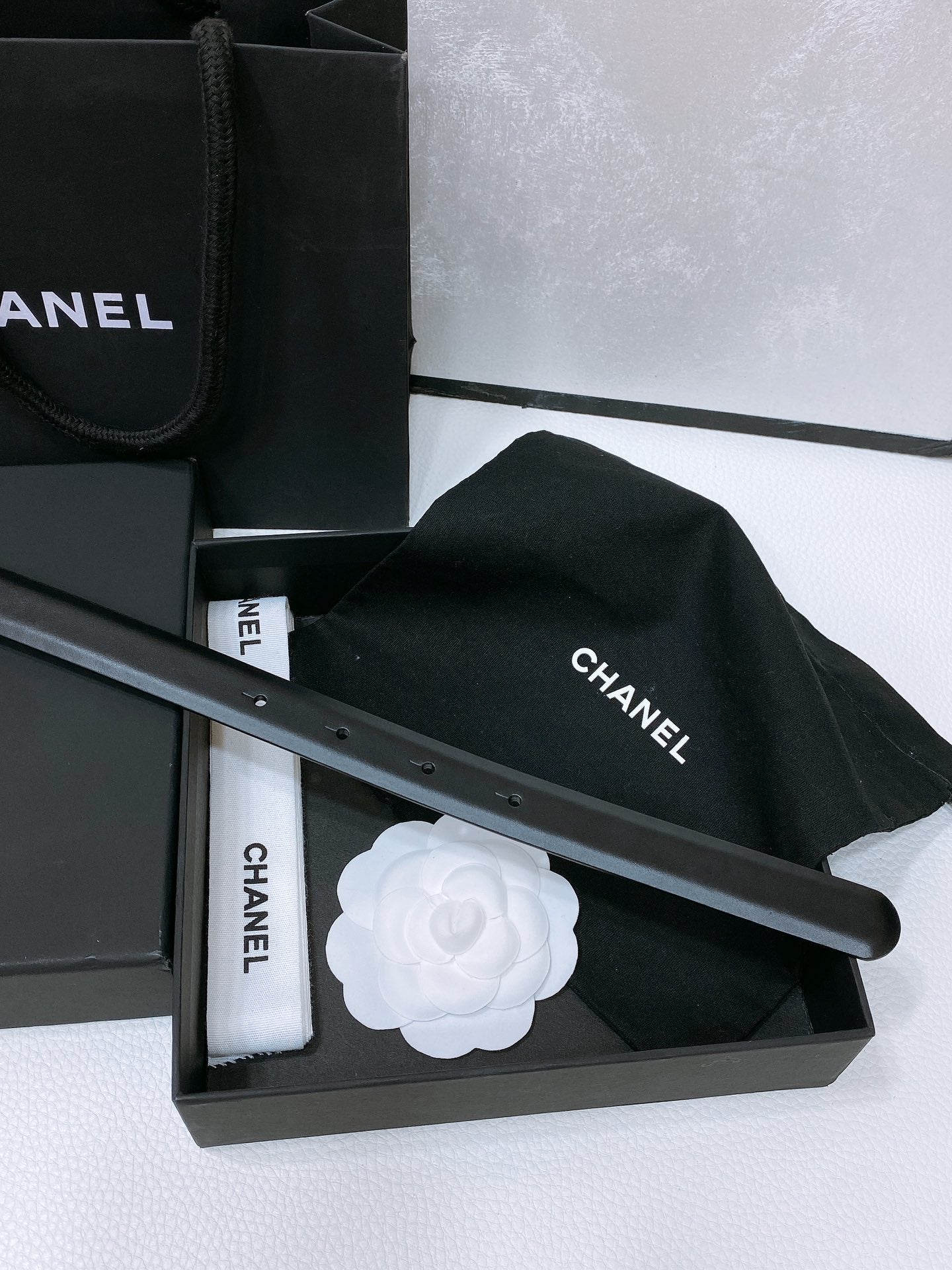 CHANEL 26S BELT 20 MM IN BLACK CALFSKIN 670910