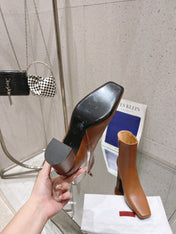 VLOGO THE BOLD EDITION ANKLE BOOT IN BRONZE BROWN CALFSKIN 70MM