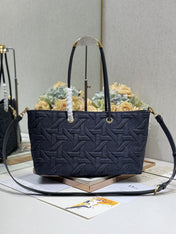 MEDIUM 37 TOUJOURS BAG IN BLACK CANNAGE DENIM