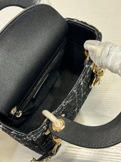 MINI 17 LADY BAG IN BLACK CANNAGE TWEED