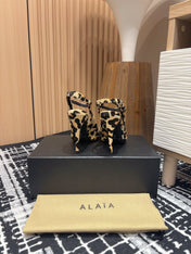 CRYSLEOPARD SLINGBACK HEEL IN PONY HAIR