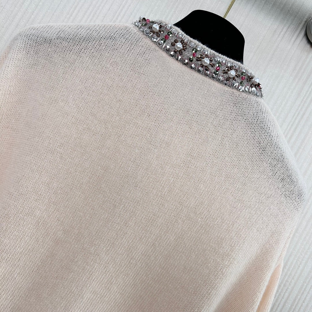 VALENTINO 26S LONG-SLEEVE KNIT SWEATER 446
