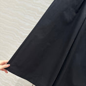 Loewe Wide-leg Straight Pants Black Cotton