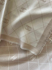 CHANEL 25S SCARF 140 IN WOOL SILK 700809