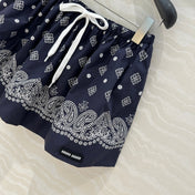 MIUMIU MIDNIGHT BLUE PLEATED MIDI SKIRT