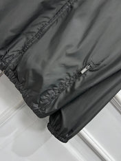 MIU 25S HOODED JACKET GREY IN NYLON 263131