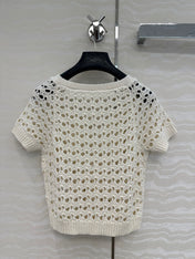DIOR SHORT-SLEEVE MESH TOP 270069