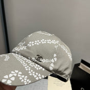 BASEBALL HAT LIGHT TAUPE WHITE PATTERN 674030