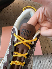 MIUMIU 26S SNEAKERS IN IVY GREEN TECHNICAL FABRIC