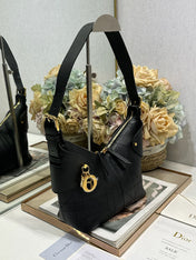 DIOR 26S VOYAGE BAG 22 IN BLACK CALFSKIN