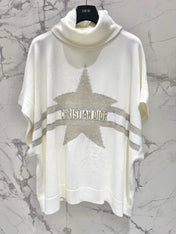 DIOR 25S TURTLENECK PONCHO SWEATER STYLE 383