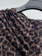 YSL 25S LEOPARD PRINT SKIRT STYLE 44