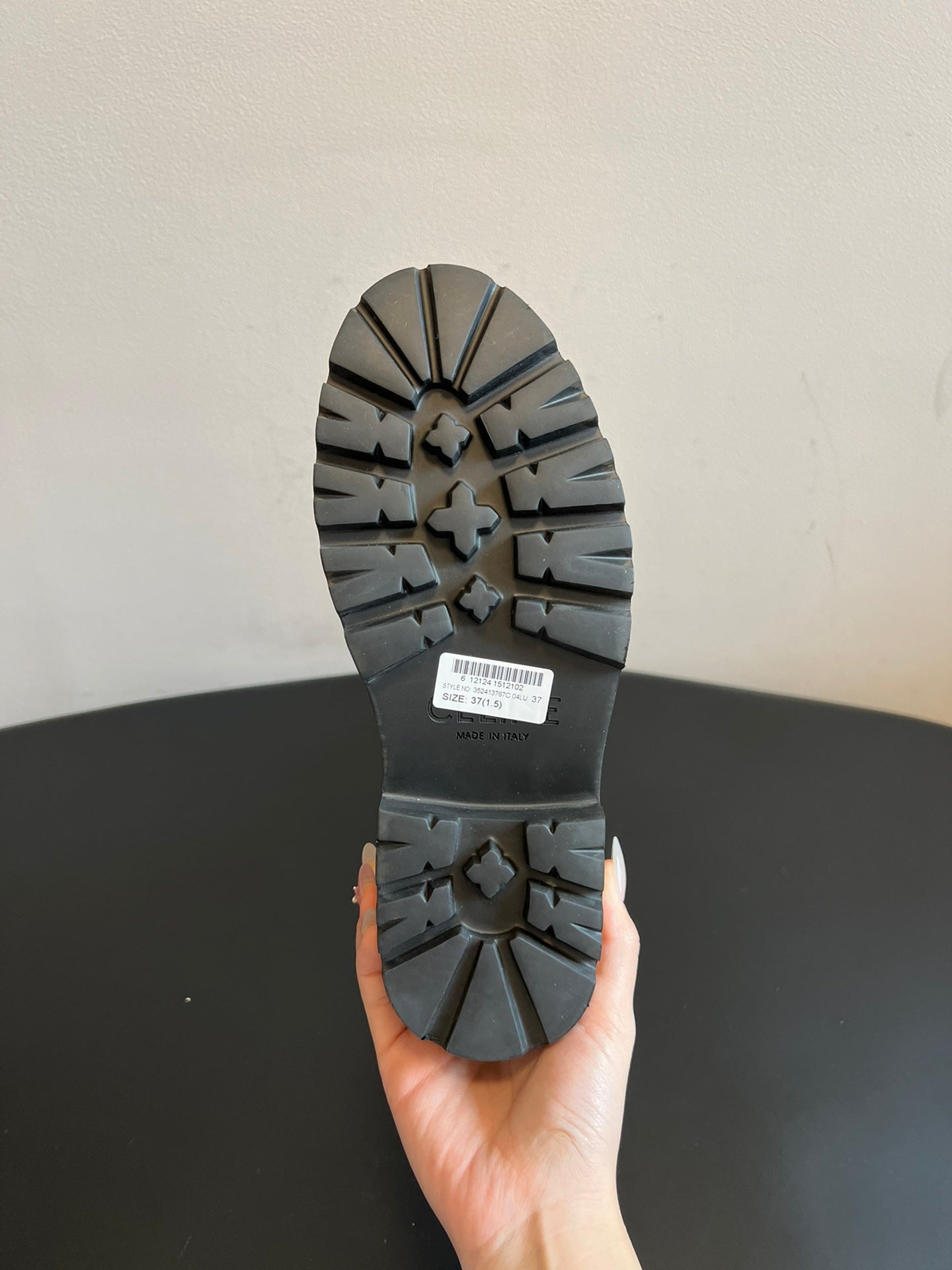 CELINE 26S HIGH-TOP BOOTS 60 MM IN BLACK CALFSKIN AND WOOL