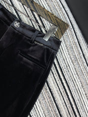 CHANEL 25S STRAIGHT-LEG VELVET PANTS 445