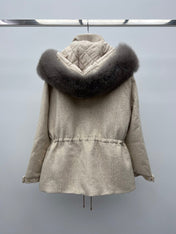 LP 26S FUR-COLLAR KNIT JACKET 471