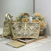 DIOR 26S TOUJOURS BAG 28 IN GOLD CALFSKIN