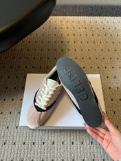 CELINE 26S SNEAKERS IN LIGHT PINK VELVET