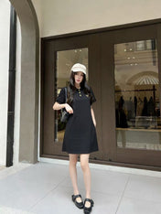 PRADA 26S SHORT-SLEEVE POLO DRESS STYLE 828