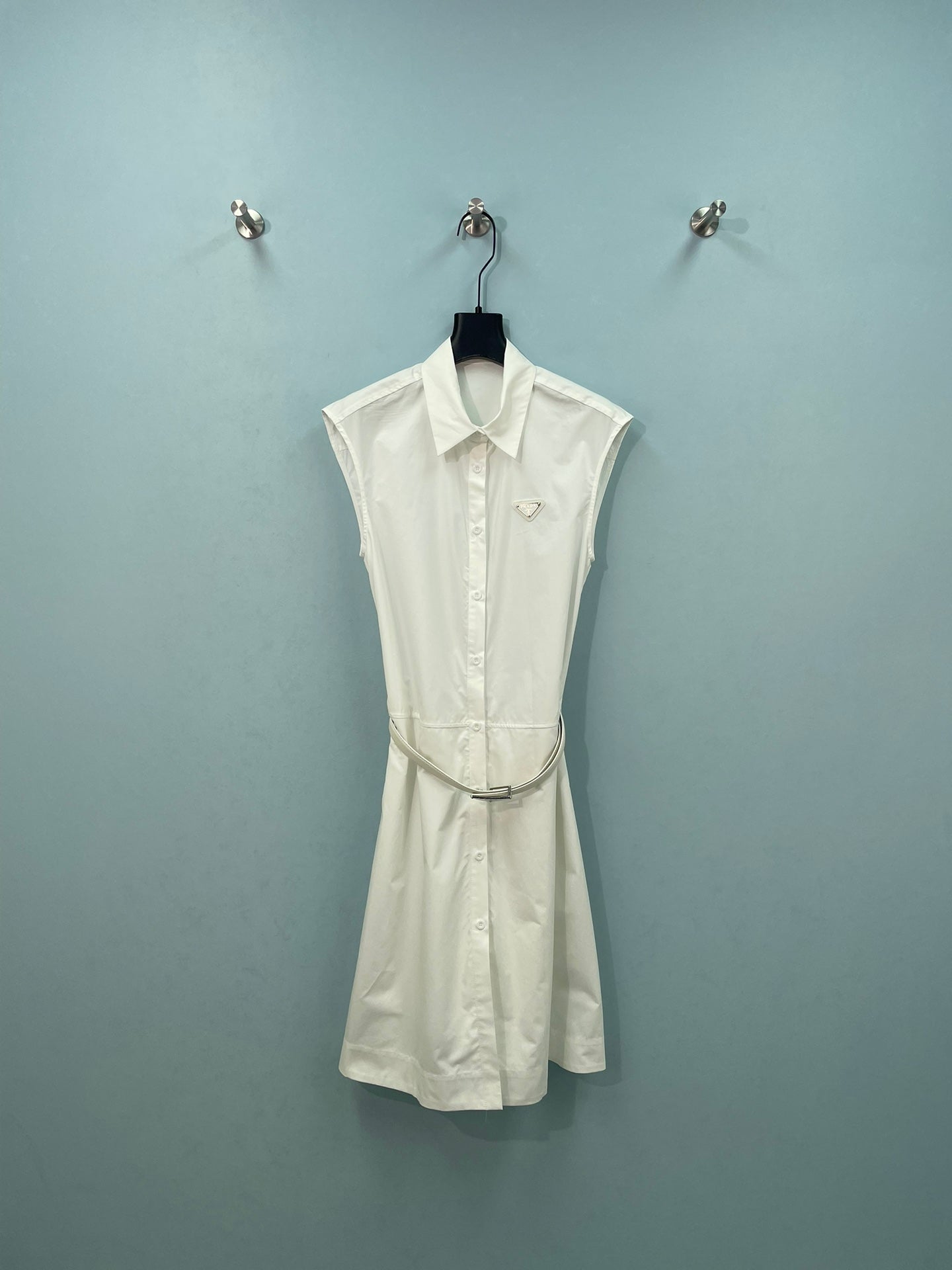 PRADA 26S SLEEVELESS SHIRT DRESS 974