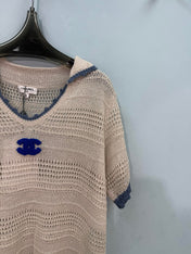 CHANEL 26S SHORT-SLEEVE KNIT TOP 1462