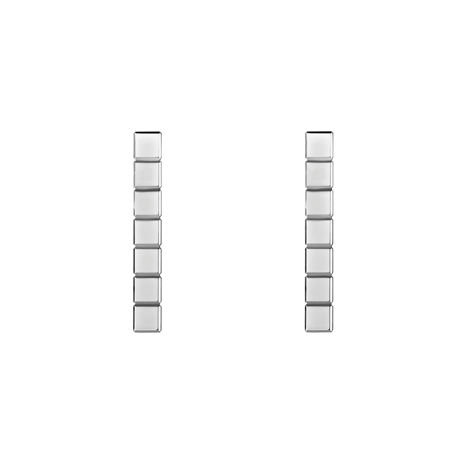 ICE CUBE SILVER EARRINGS