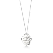HEART AND KEY SILVER NECKLACE