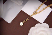 CD PEARL STAR HEART GOLD DIAMOND NECKLACE