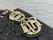MINI 17 LADY BAG IN BLACK PATENT CALFSKIN